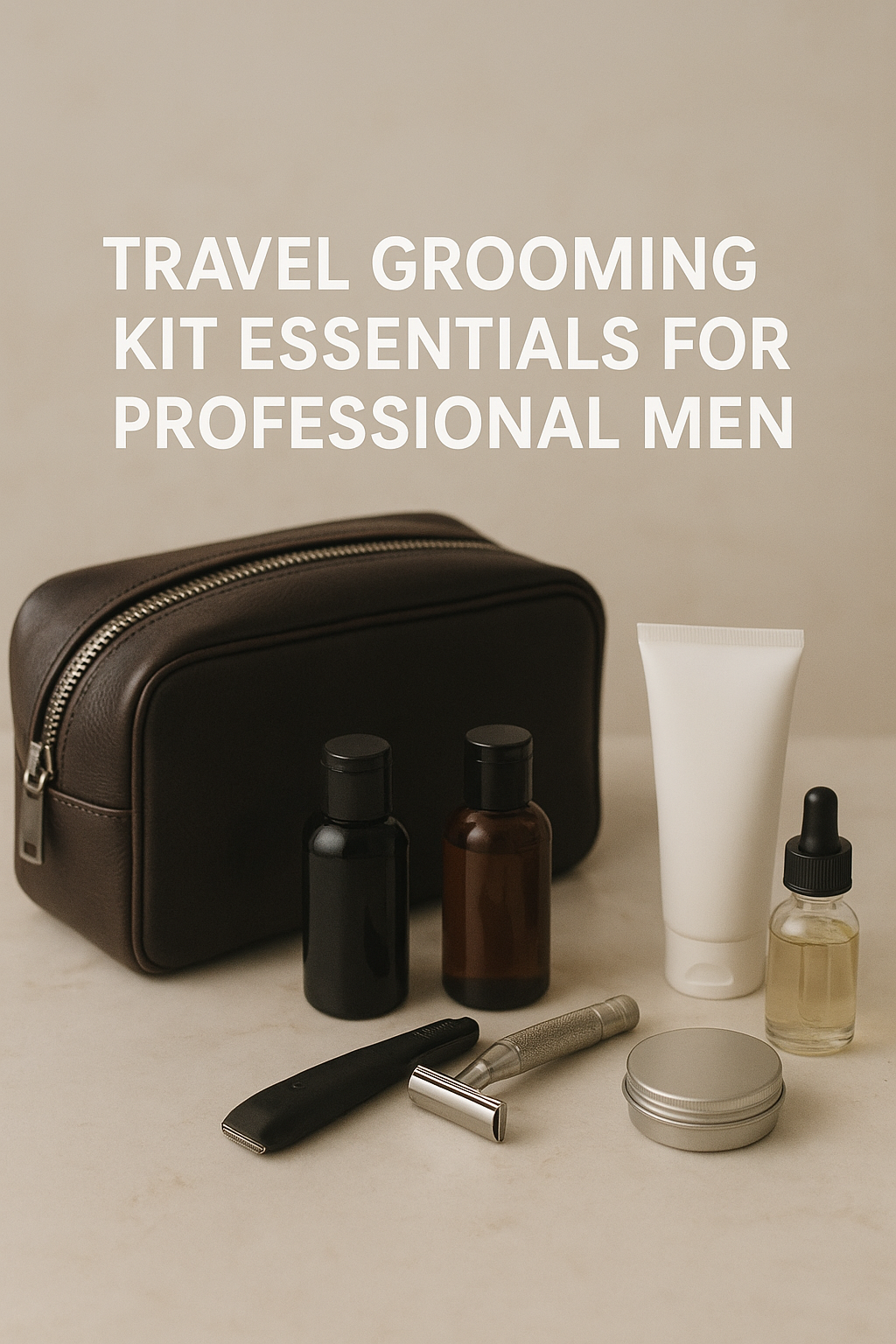 Travel Grooming Kit Essentials for Young Professional Men
