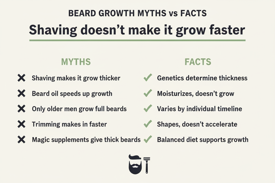 Beard Growth Myths vs Facts: What Really Works