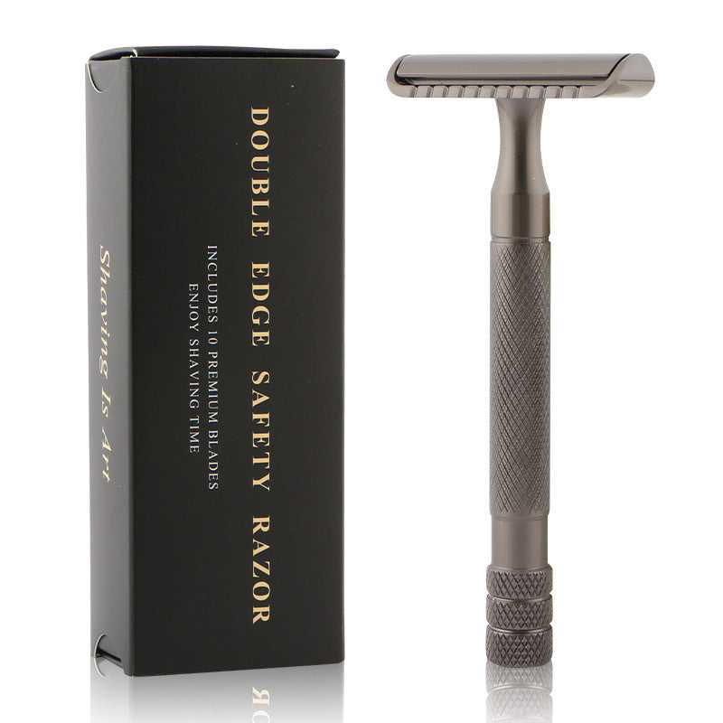 Luxury Men’s Safety Razor – Classic Zinc Alloy Grooming Gift