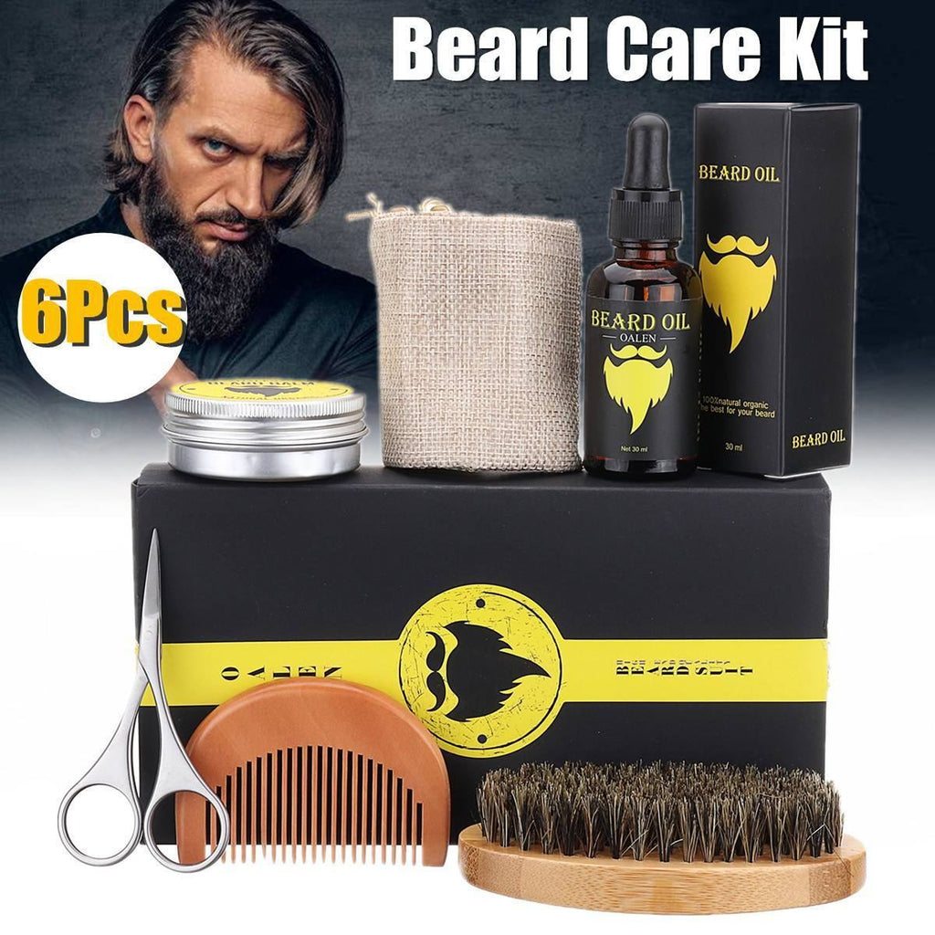 Beard Care Kit (6-Piece Set) – Sage Fragrance
