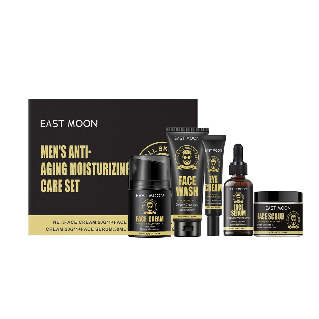 Men's anti-aging skincare set premium packaging