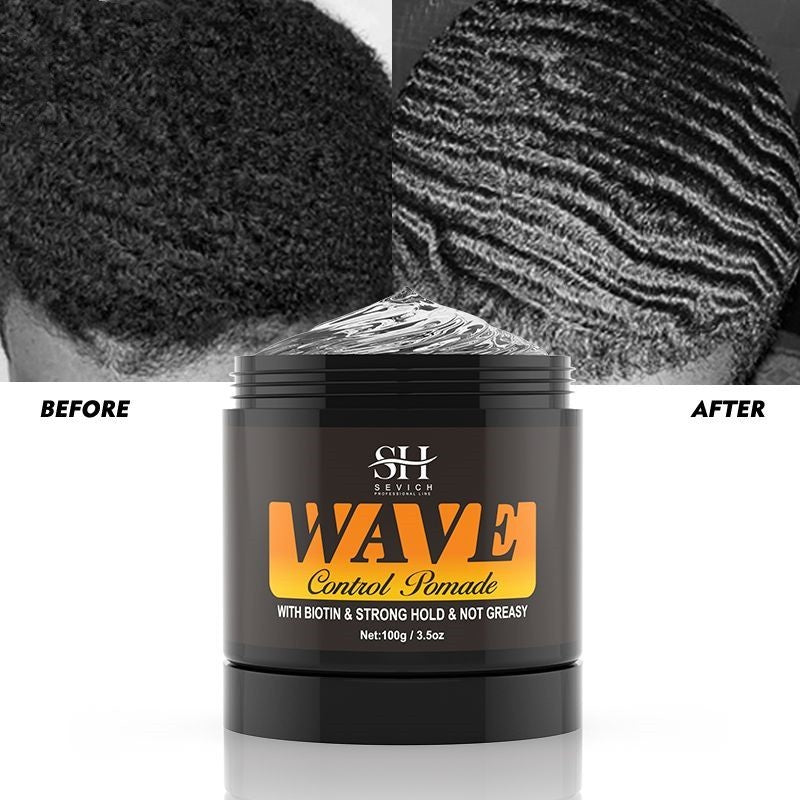 Natural Wavy Hair Pomade – Strong Hold Frizz Control & Wave Enhancer