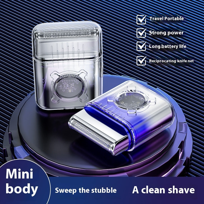 Men’s Portable Electric Shaver – Compact USB Rechargeable Razor for Travel & Precision Grooming