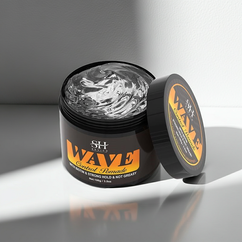 Natural Wavy Hair Pomade – Strong Hold Frizz Control & Wave Enhancer