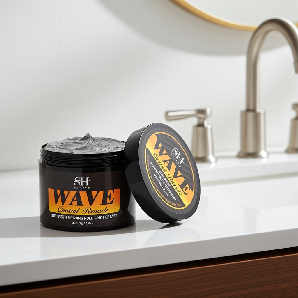 Natural Wavy Hair Pomade – Strong Hold Wave Enhancer