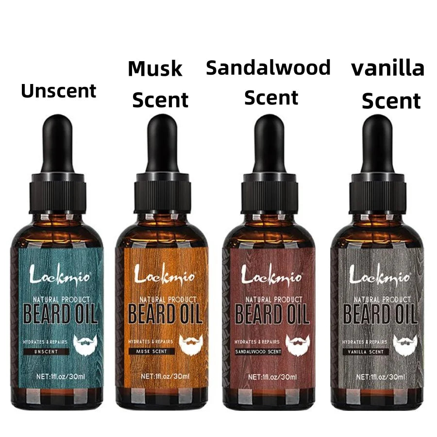 Beard Oil 4-Piece Set – Nourishing, Softening & Frizz-Control Conditioning Oils