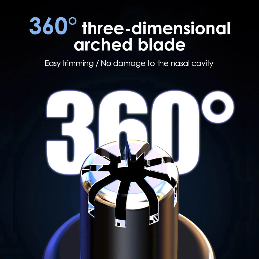 Men’s Electric Nose & Ear Hair Trimmer — High‑Speed Precision