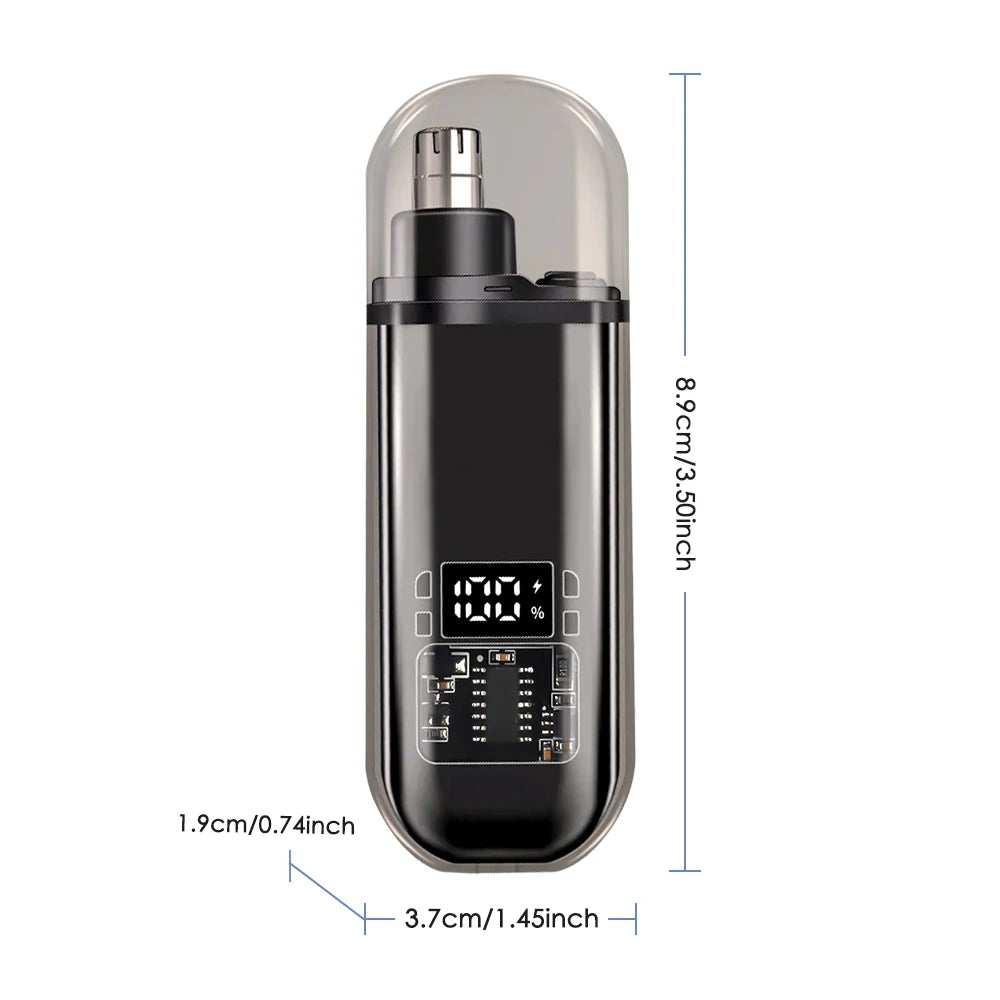 Men’s Electric Nose & Ear Hair Trimmer — High‑Speed Precision