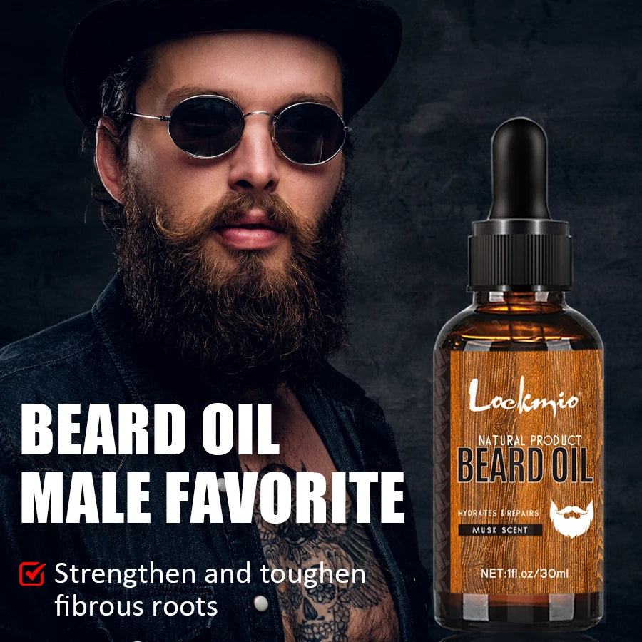 Beard Oil 4-Piece Set – Nourishing, Softening & Frizz-Control Conditioning Oils
