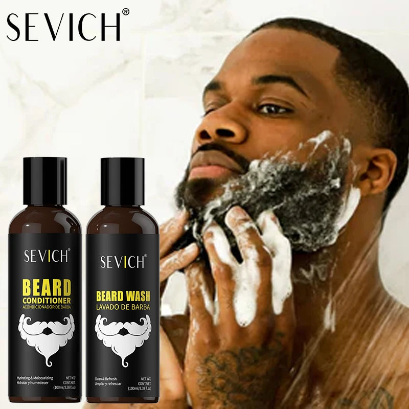 Complete Men’s Beard Care Kit – Natural Beard Wash & Moisturising Conditioner