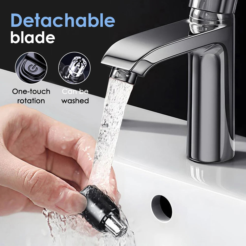 Men’s Electric Nose & Ear Hair Trimmer — High‑Speed Precision