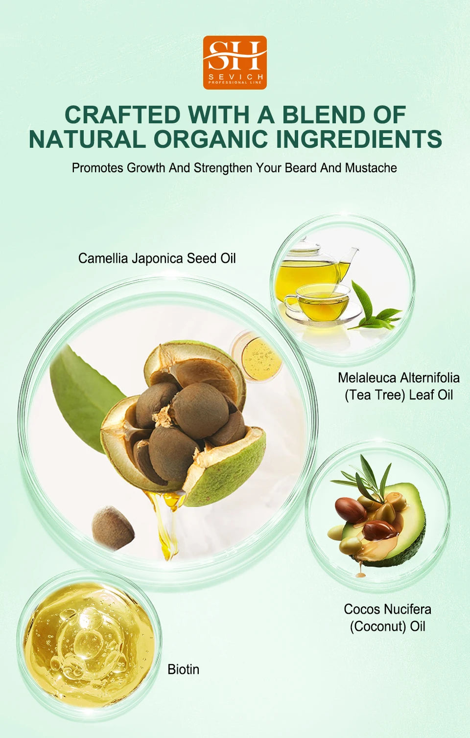 Tea Tree Beard Growth Oil — Thickening & Skin‑Clearing Treatment