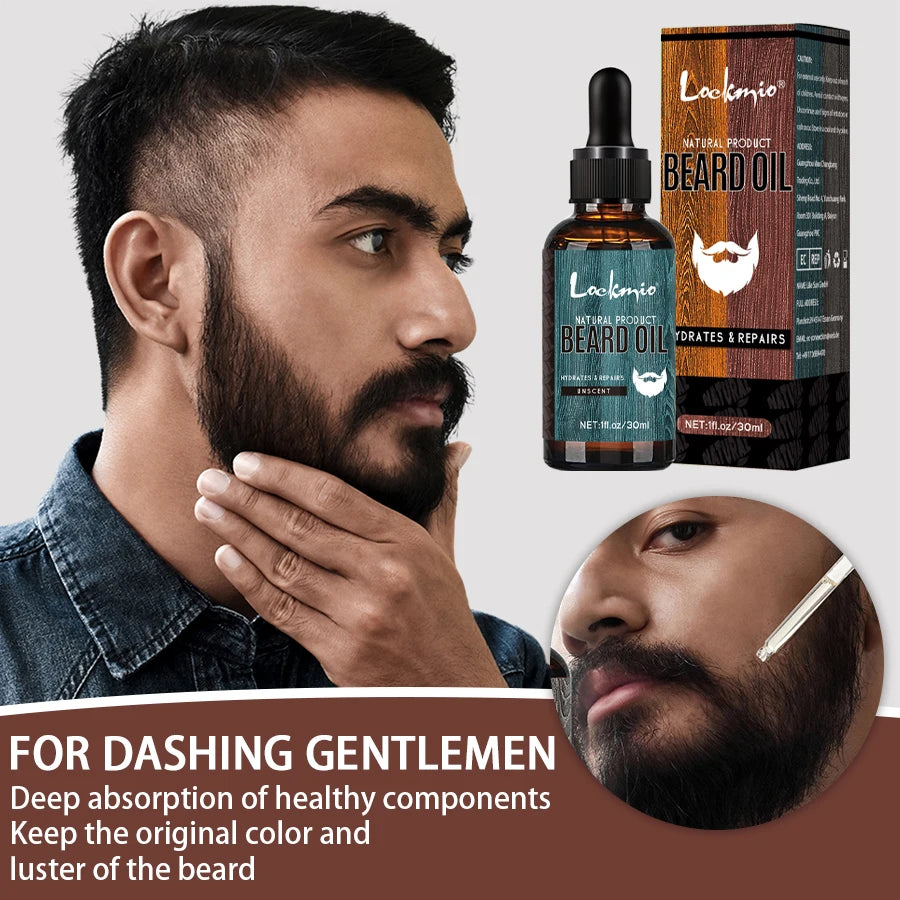 Beard Oil 4-Piece Set – Nourishing, Softening & Frizz-Control Conditioning Oils