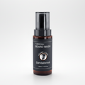 Bottle of Numersu Sandalwood Beard Wash on a white background