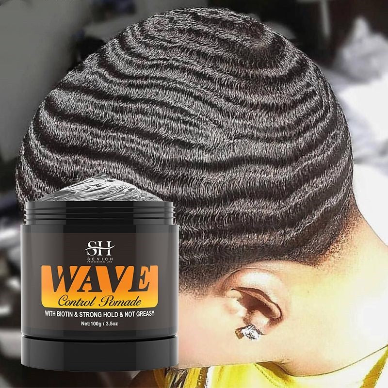 Natural Wavy Hair Pomade – Strong Hold Frizz Control & Wave Enhancer