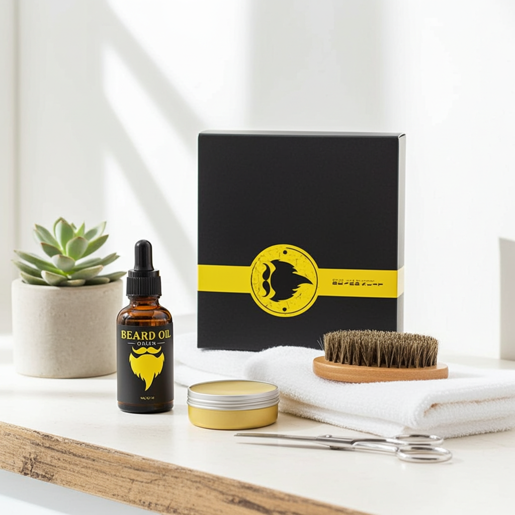 Men’s Beard Care Kit 6-Piece – Sage Scent Grooming Set