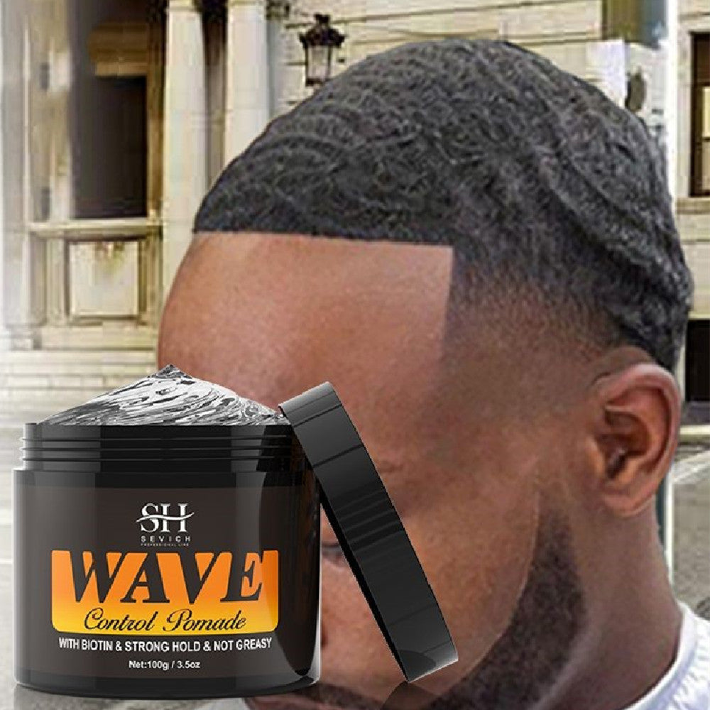 Natural Wavy Hair Pomade – Strong Hold Frizz Control & Wave Enhancer